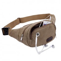 Men's Casual Canvas Sports Bag Chest Man Bag