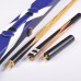 3/4 Jointed Hand selected North American Ash shaft snooker/billiard LP cue+cue case