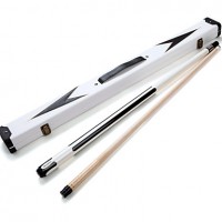 1/2 Jointed pool/ billiard cue with 13MM cue tip+Cue Case+cue tip